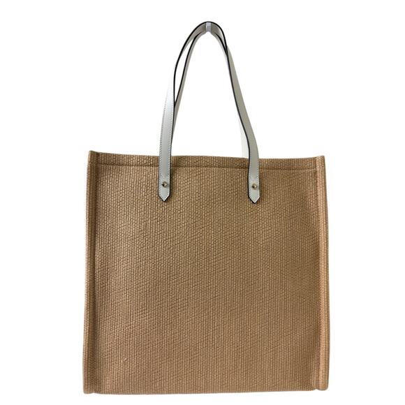 Jimmy Choo Beige Tote with White leather Handles - Picture 4 of 6